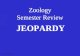 Zoology Semester Review JEOPARDY S2C06 Jeopardy Review