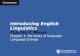 Introducing English Linguistics Charles F. Meyer Chapter 1: the study of language Language Change