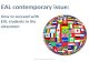 EAL contemporary issue: How to succeed with EAL students in the classroom Group A - EAL contemporary issue