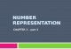 NUMBER REPRESENTATION CHAPTER 3 – part 3. ONE’S COMPLEMENT REPRESENTATION CHAPTER 3 – part 3.