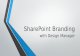 SharePoint Branding with Design Manager. About James 7 years of SharePoint 2007, 2010, 2013 On-prem deployment planning, infrastructure setup, governance