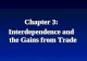 Chapter 3: Interdependence and the Gains from Trade Chapter 3: Interdependence and the Gains from Trade