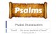 Psalm Summaries “ David … the sweet psalmist of Israel” 2 Samuel 23:1.
