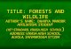 TITLE: FORESTS AND WILDLIFE AUTHOR’S NAME: DHANYA MANOOR AFFILIATION: STUDENT (10 TH STANDARD, VIKASA HIGH SCHOOL ) ADDRESS: VIKASA HIGH SCHOOL, ALKOLA,