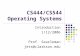 CS444/CS544 Operating Systems Introduction 1/12/2006 Prof. Searleman jets@clarkson.edu.