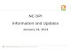 NC DPI Information and Updates January 24, 2014