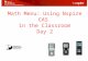Math Menu: Using Nspire CAS  in the Classroom Day 2
