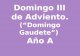 Domingo III  de Adviento. (“Domingo  Gaudete ”)  Año A
