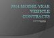 2014 Model Year Vehicle Contracts
