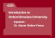 Introduction to Oxford Brookes University