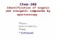 Chem-30B Identification of organic and inorganic compounds by spectroscopy
