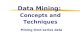 Data Mining:  Concepts and Techniques Mining time-series data