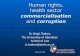 Human rights, health sector commercialisation and  corruption