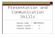 Presentation and Communication Skills