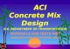 ACI Concrete Mix Design