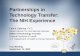 Partnerships in  Technology Transfer:  The NIH Experience