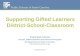 Supporting Gifted Learners District-School-Classroom