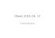 Chem 1152: Ch. 17