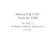 Measuring CSR Tools for CSR