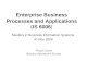 Enterprise Business Processes and Applications ( IS 6006 )