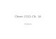 Chem 1152: Ch. 16