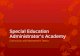 Special Education Administrator’s Academy