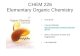 CHEM 226 Elementary Organic Chemistry