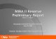 MIRA II Reserve Preliminary Report MIRA II vs MIRA I