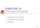 CHAPTER 11 The Cost of Capital