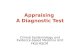 Appraising  A Diagnostic Test