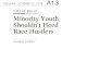 minority youth shouldnt heed race hustlers
