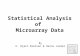 Statistical Analysis of  Microarray Data