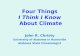 Four Things  I Think I Know About Climate