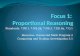 Focus 1:  Proportional Reasoning
