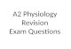 A2 Physiology Revision Exam Questions