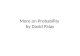 More on Probability  by David  Palay