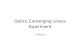 Optics: Converging Lenses Experiment