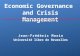 Economic Governance  and Crisis Management