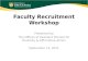 Faculty Recruitment Workshop