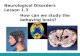 Neurological Disorders Lesson 1.3