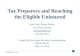 Tax Preparers and Reaching the Eligible Uninsured