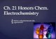 Ch. 21 Honors Chem. Electrochemistry