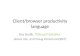Client/browser productivity language