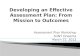 Developing an Effective Assessment Plan: From Mission to Outcomes