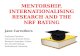 MENTORSHIP, INTERNATIONALISING RESEARCH AND THE NRF RATING