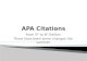 APA Citations