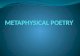 METAPHYSICAL POETRY