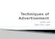 Techniques of   Advertisement