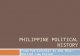 Philippine Political History