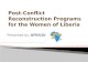 Post-Conflict Reconstruction Programs for the Women of Liberia